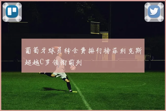 葡萄牙球员转会费排行榜菲利克斯超越C罗领衔前列